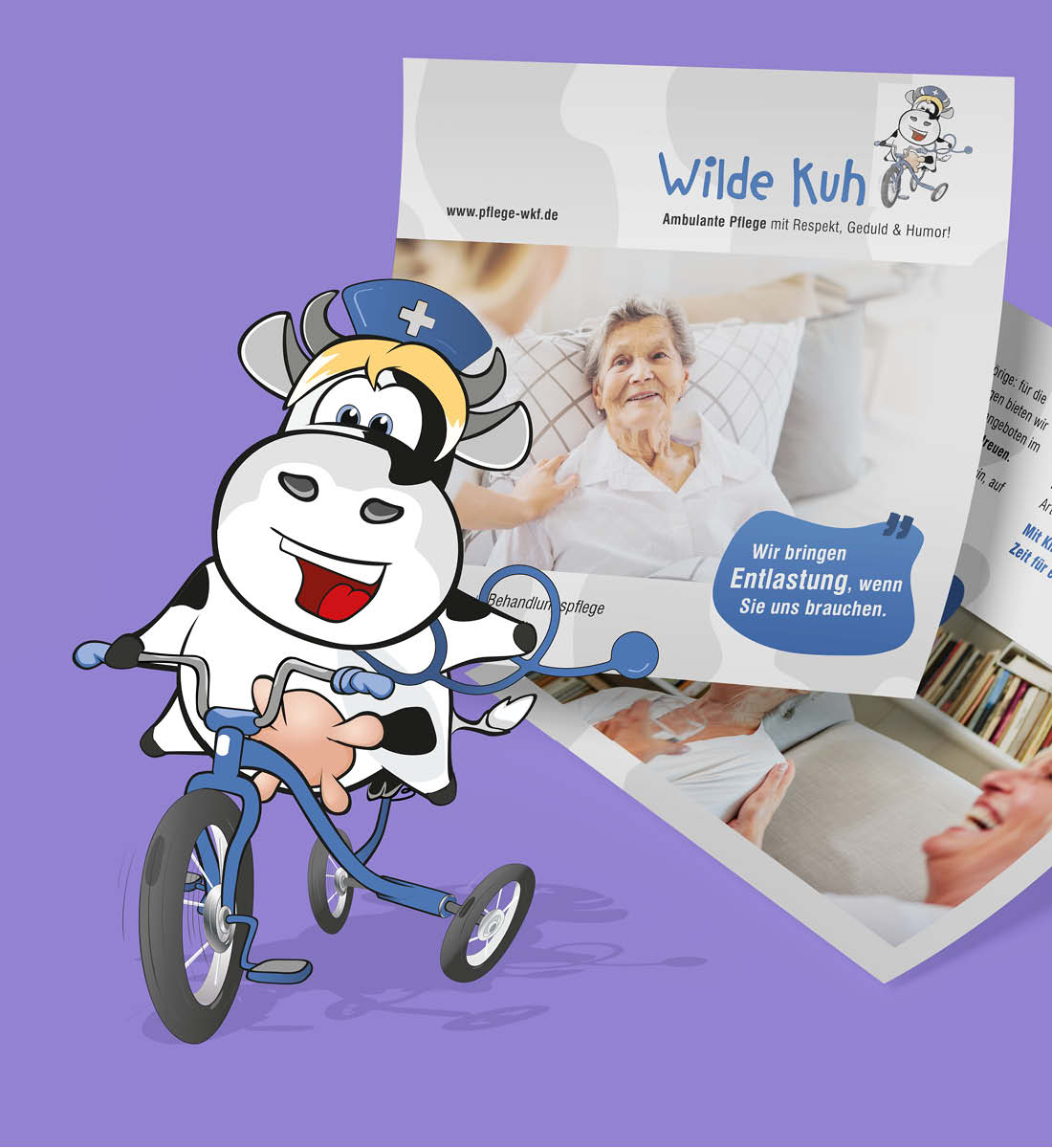 K13 Marketing entwickelt Corporate Design für Wilde Kuh Ambulante Pflege