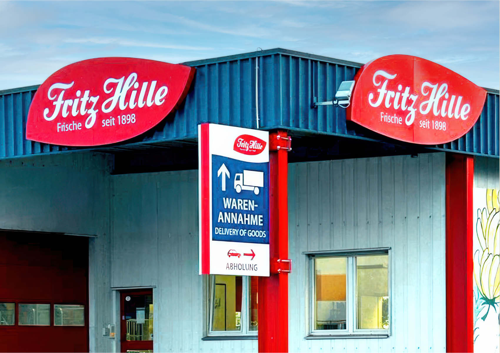 Design und Umsetzung von Schildern für Fritz Hille durch K13 Marketing