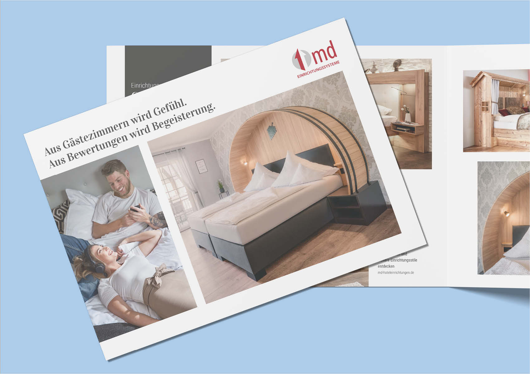 K13 Marketing gestaltet Werbeflyer für MD Einrichtungssysteme
