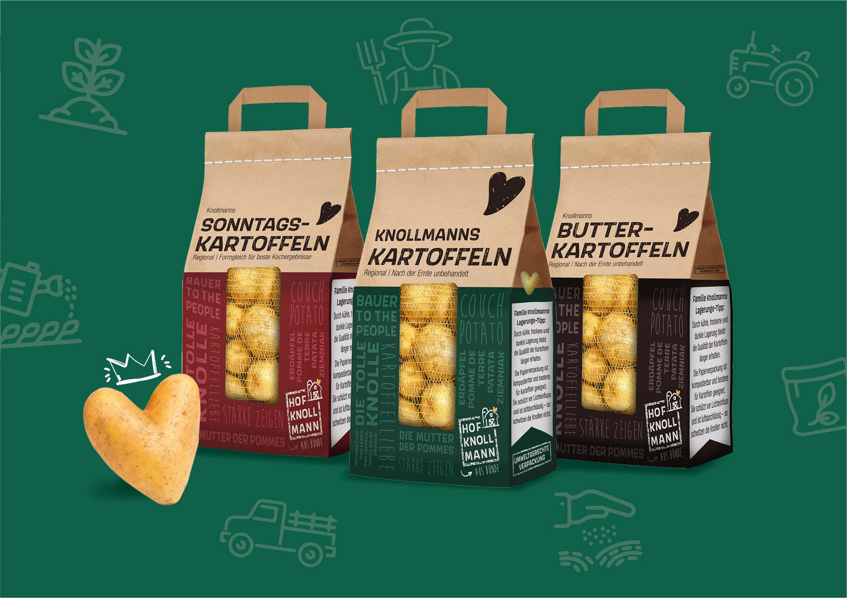 Kreatives Verpackungsdesign für Hof Knollmann von K13 Marketing