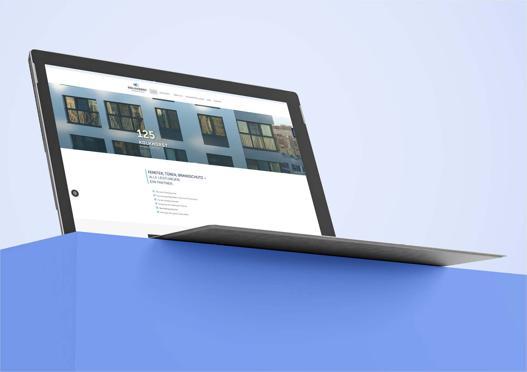 K13 Marketing entwickelt die Website von Kolkhorst Fenstertechnik